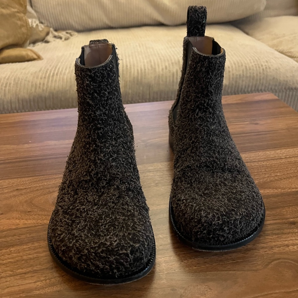 LOEWE Brushed-Suede Chelsea Boots – Brown – Men’s EU 40